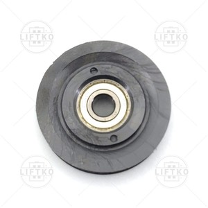 Top Door Roller Ø72x16/12mm, Round Groove, for Axle Ø12 TKE