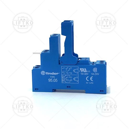 Trgovina/2271_Podnozje-za-Rele-DIN-vodilo-8-pinov-10A-250V-FINDER_Base-For-Relay-DIN-Rail-8-Pins-10A-250V-FINDER