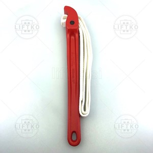 Pipe wrench with strap