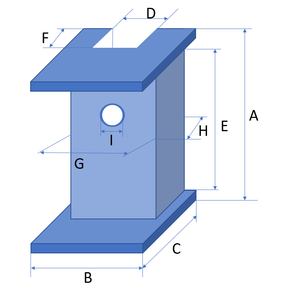 Vložek vodilne čeljusti 150x30x32mm, vodilo 10mm PFB